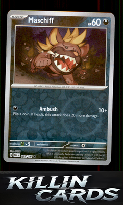 Reverse Holofoil Maschiff 062/091 Pokemon Common SV: Paldean Fates Card NM