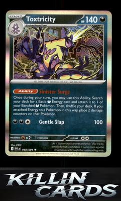 Toxtricity 068/094 Pokemon Rare ME02: Phantasmal Flames Card NM