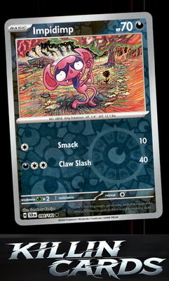 Reverse Holofoil Impidimp 094/142 Pokemon Common SV07: Stellar Crown Card NM