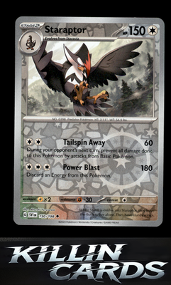 Reverse Holofoil Staraptor 150/198 Pokemon Uncommon SV01: Scarlet & Violet Base