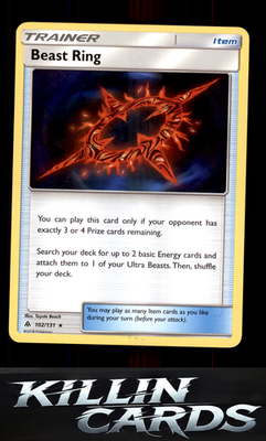 Beast Ring 102/131 Pokemon Rare SM - Forbidden Light Card LP
