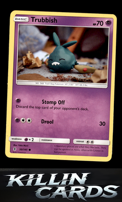 Trubbish 50/145 Pokemon Common SM - Guardians Rising Card LP