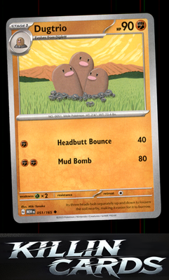 Dugtrio 051/165 Pokemon Uncommon SV: Scarlet & Violet 151 Card NM
