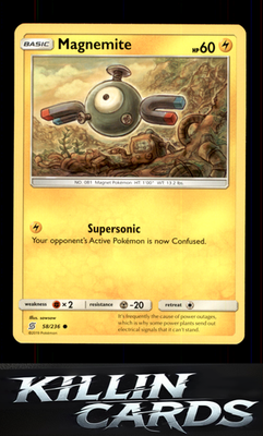 Magnemite 58/236 Pokemon Common SM - Unified Minds Card NM