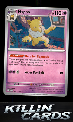 Hypno 097/165 Pokemon Uncommon SV: Scarlet & Violet 151 Card NM