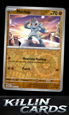 Reverse Holofoil Machop 066/165 Pokemon Common SV: Scarlet & Violet 151 Card NM