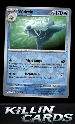Reverse Holofoil Walrein 045/191 Pokemon Uncommon SV08: Surging Sparks Card NM