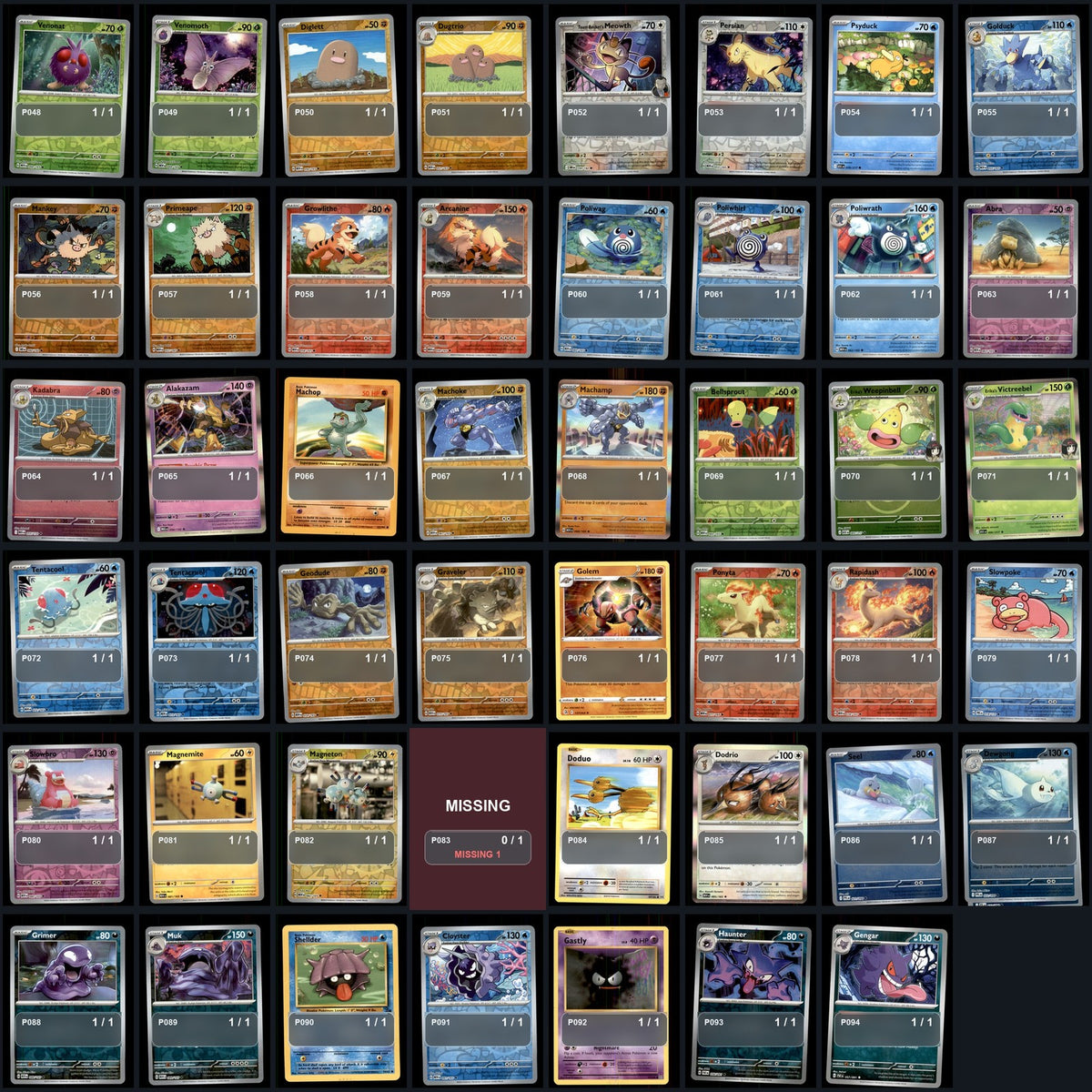 Pokemon TCG Pokemon National Pokedex Set (Generations 1-9) 987 Cards Collection