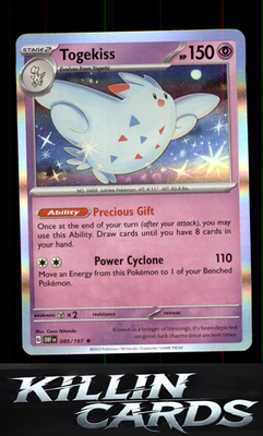 Togekiss 085/197 Pokemon Rare SV03: Obsidian Flames Card NM
