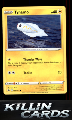 Tynamo 095/264 Pokemon Common SWSH08: Fusion Strike Card NM
