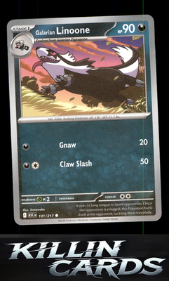Galarian Linoone 131/217 Pokemon Common ME: Ascended Heroes Card NM