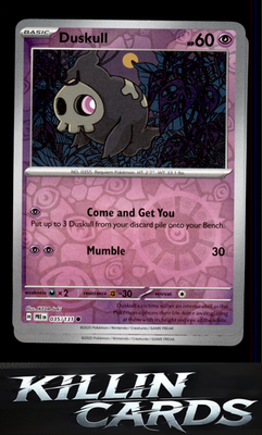 Reverse Holofoil Duskull 035/131 Pokemon Common SV: Prismatic Evolutions Card NM