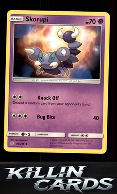 Skorupi 82/236 Pokemon Common SM - Unified Minds Card NM
