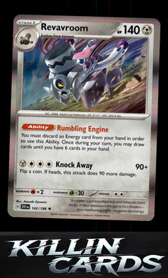 Revavroom 142/198 Pokemon Rare SV01: Scarlet & Violet Base Set Card NM