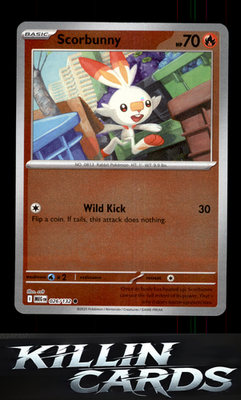 Reverse Holofoil Scorbunny 026/132 Pokemon Common ME01: Mega Evolution Card NM