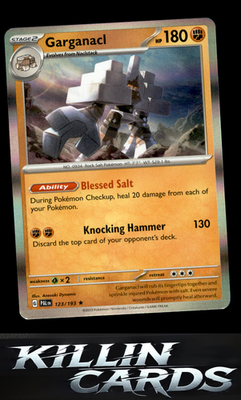 Garganacl 123/193 Pokemon Rare SV02: Paldea Evolved Card NM