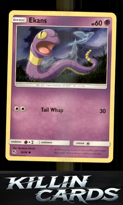 Ekans (26) 26/68 Pokemon Common Hidden Fates Card NM