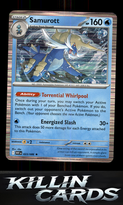 Samurott 023/086 Pokemon Rare SV: White Flare Card NM