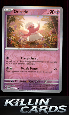Reverse Holofoil Oricorio - 089/191 089/191 Pokemon Common SV08: Surging Sparks