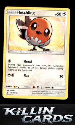 Fletchling 109/145 Pokemon Common SM - Guardians Rising Card NM