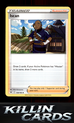 Iscan 158/196 Pokemon Uncommon SWSH11: Lost Origin Card NM