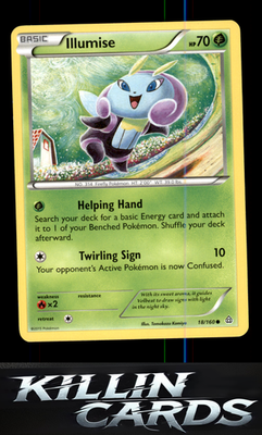 Illumise 18/160 Pokemon Common XY - Primal Clash Card LP
