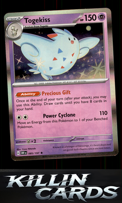 Togekiss 085/197 Pokemon Rare SV03: Obsidian Flames Card NM