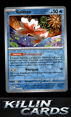 Reverse Holofoil Goldeen 044/167 Pokemon Common SV06: Twilight Masquerade Card N