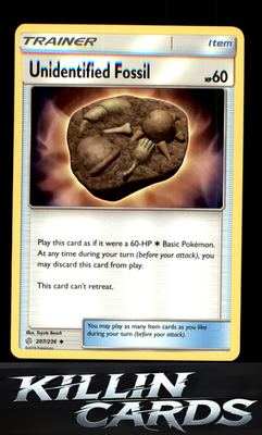 Unidentified Fossil 207/236 Pokemon Uncommon SM - Cosmic Eclipse Card NM