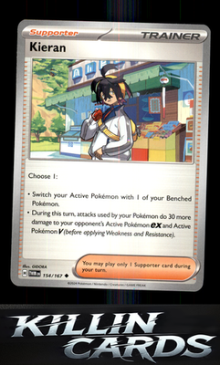 Kieran - 154/167 154/167 Pokemon Uncommon SV06: Twilight Masquerade Card NM