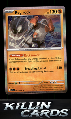 Regirock 082/159 Pokemon Rare SV09: Journey Together Card NM