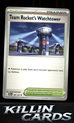 Team Rocket's Watchtower 180/182 Pokemon Uncommon SV10: Destined Rivals Card NM