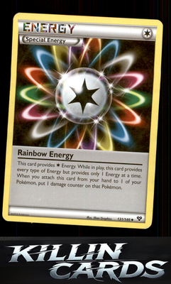 Rainbow Energy 131/146 Pokemon Uncommon XY Base Set Card LP