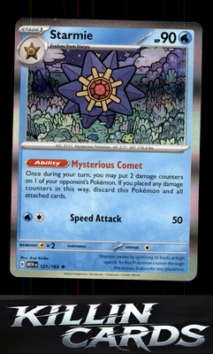 Starmie 121/165 Pokemon Rare SV: Scarlet & Violet 151 Card NM