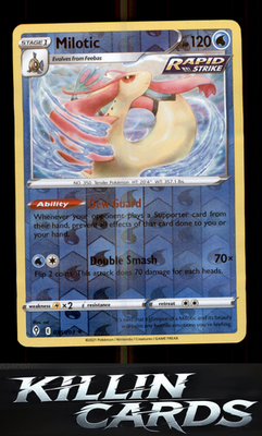 Reverse Holofoil Milotic 038/203 Pokemon Rare SWSH07: Evolving Skies Card NM