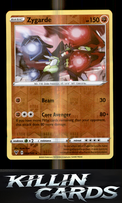 Reverse Holofoil Zygarde 093/185 Pokemon Holo Rare SWSH04: Vivid Voltage Card NM