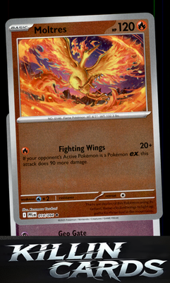 Reverse Holofoil Moltres 014/094 Pokemon Rare ME02: Phantasmal Flames Card NM