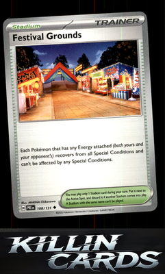 Festival Grounds 108/131 Pokemon Uncommon SV: Prismatic Evolutions Card NM