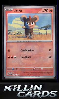 Litleo (Master Ball Pattern) 015/131 Pokemon Common SV: Prismatic Evolutions Car