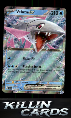 Veluza ex 043/159 Pokemon Double Rare SV09: Journey Together Card LP