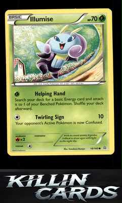Illumise 18/160 Pokemon Common XY - Primal Clash Card LP