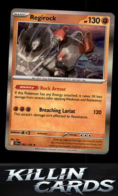 Regirock 082/159 Pokemon Rare SV09: Journey Together Card NM