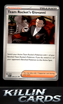 Team Rocket's Giovanni 204/217 Pokemon Uncommon ME: Ascended Heroes Card NM