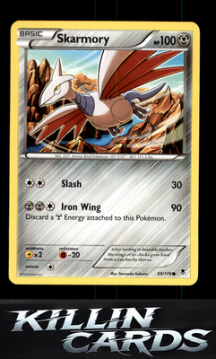 Skarmory 59/119 Pokemon Common XY - Phantom Forces Card NM