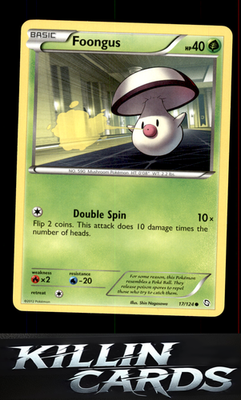 Foongus 17/124 Pokemon Common Dragons Exalted Card NM