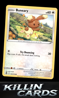 Buneary 144/195 Pokemon Common SWSH12: Silver Tempest Card LP