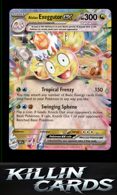 Alolan Exeggutor ex - 133/191 133/191 Pokemon Double Rare SV08: Surging Sparks C