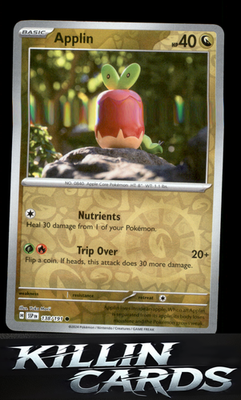 Applin 138/191 Pokemon Common SV08: Surging Sparks Card NM