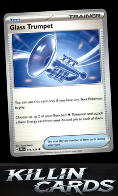 Glass Trumpet 110/131 Pokemon Uncommon SV: Prismatic Evolutions Card NM