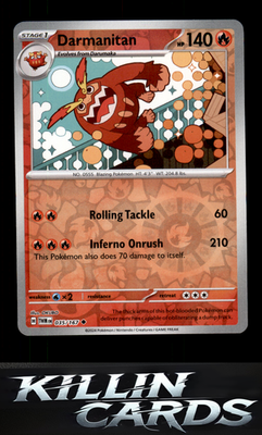 Reverse Holofoil Darmanitan 035/167 Pokemon Uncommon SV06: Twilight Masquerade C